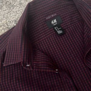 H&M button up plaid shirt